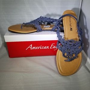American Eagle Shay Shay Blue Size 8 Sandals